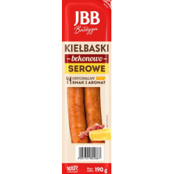 JBB Kielbaski bekonowo-serowe 190g sztuka